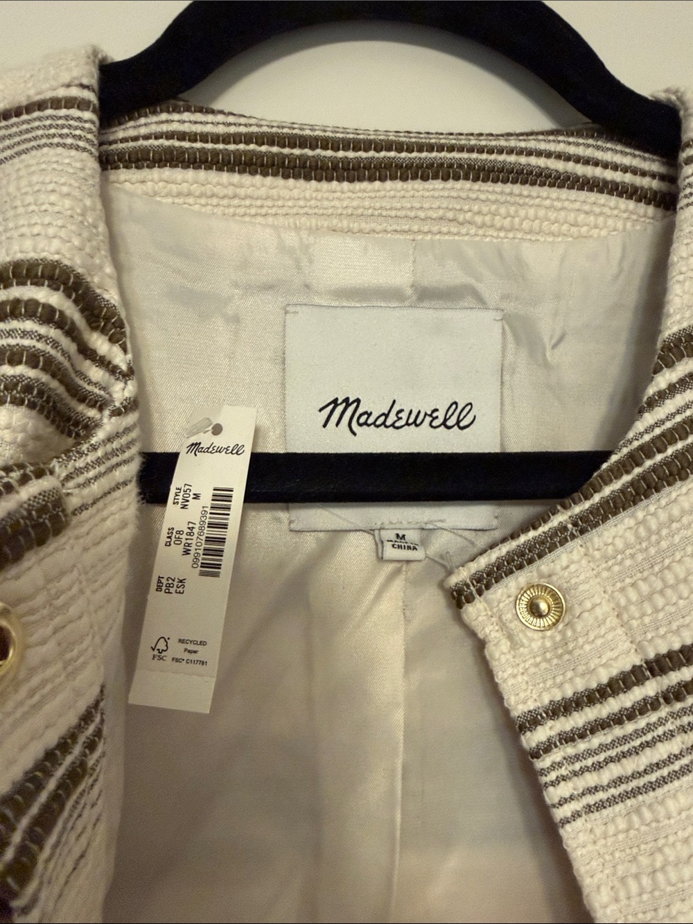 NWT Madewell Textured Lady Jacket - Picture 2 of 4